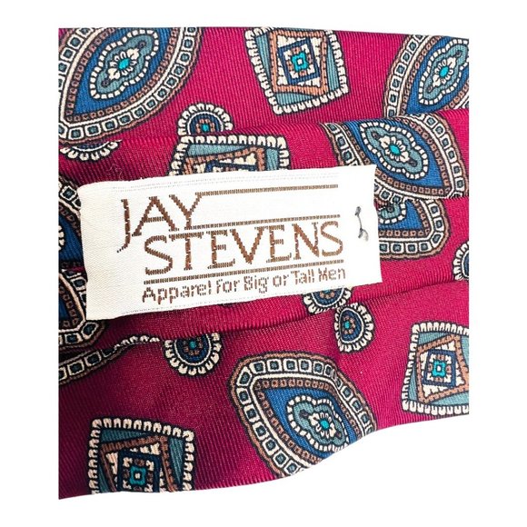 Pierre Balmain 100% Italian Silk Men's Tie Extra Long Burgundy - Picture 5 of 6